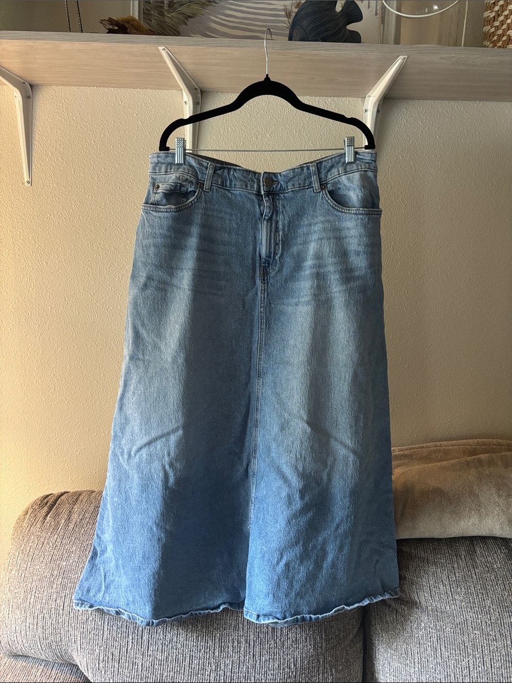 Torrid denim maxi skirt